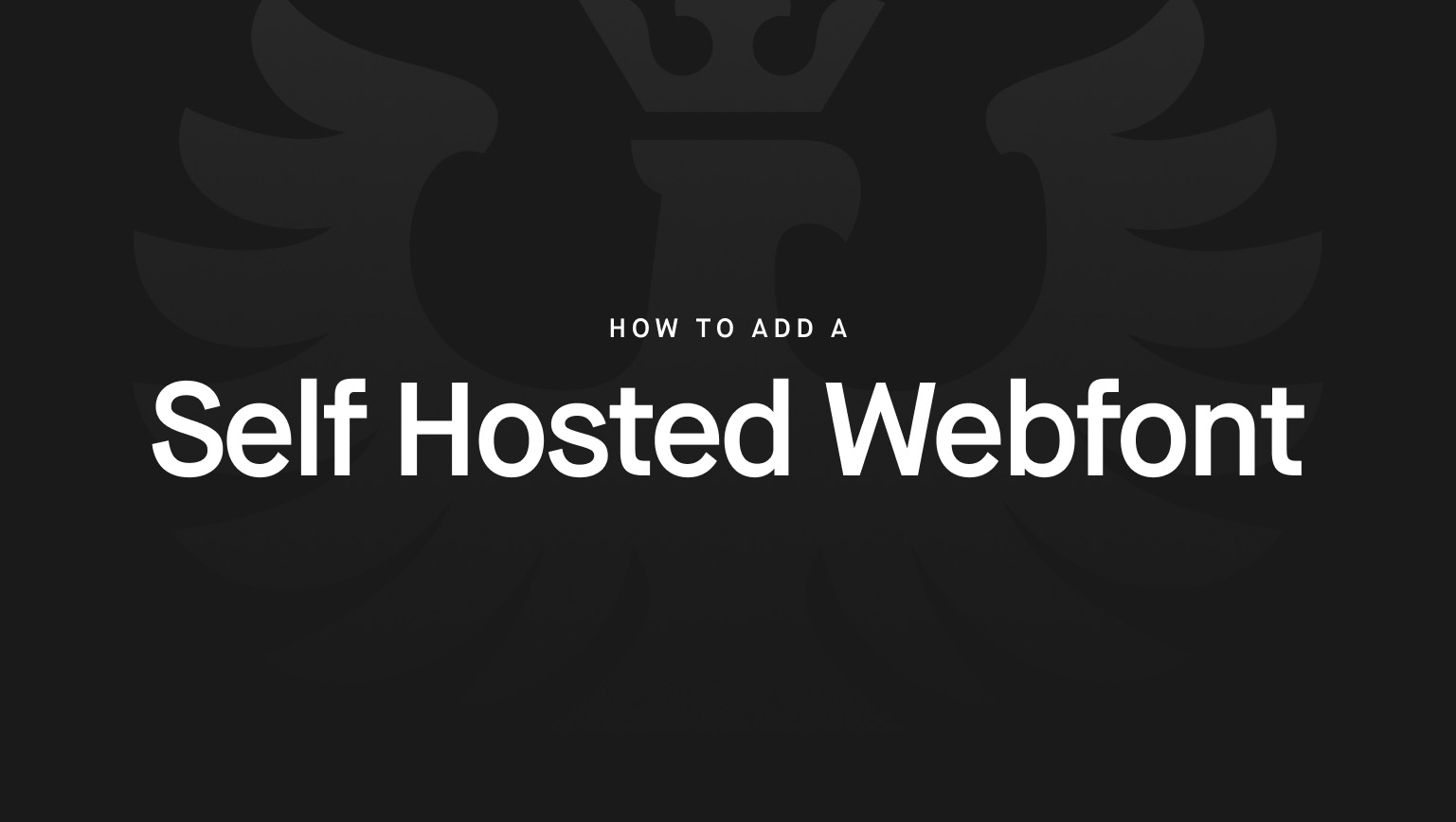 Self Hosted Webfots